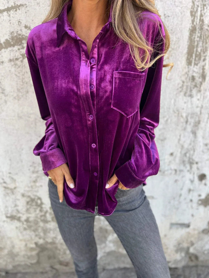Kayla | Velvet Shirt