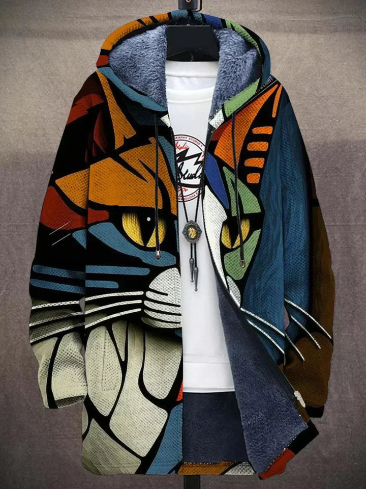 Raven | Luxurious Art-Inspired Zip-Up Hoodie
