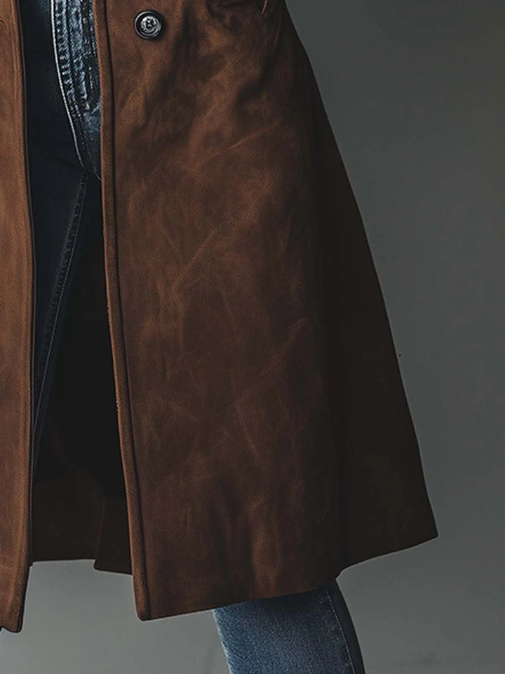 Carmen | Vintage Suede Trench Coat