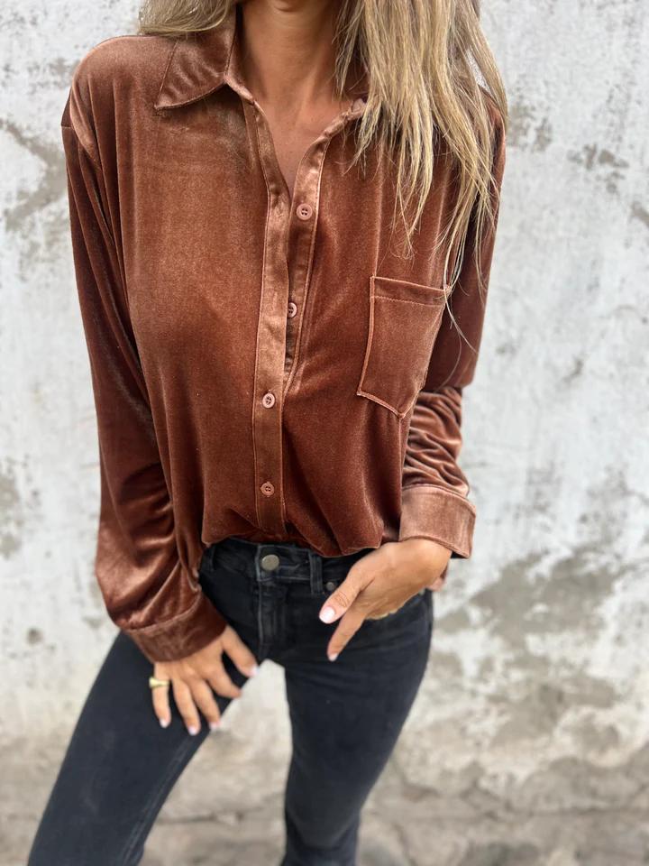 Kayla | Velvet Shirt
